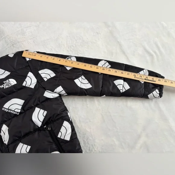 The North Face Boys Reversible Perrito Hooded Jacket XL (14/16) Black Logo - Picture 6 of 16